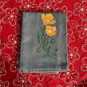 Gray Decorative Hand Towel